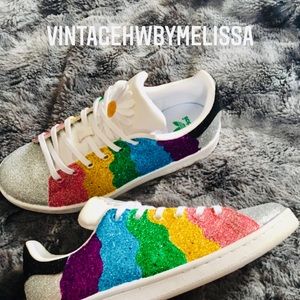 🌈 Adidas Stan Smith Glitter Sneakers 🌈